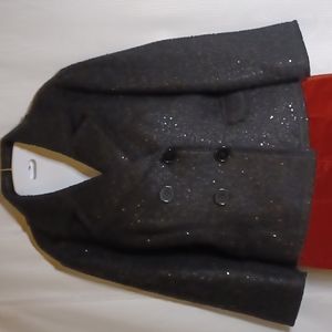 KATHERINE BARCLAY Double Breasted Sequins Blazer. XL